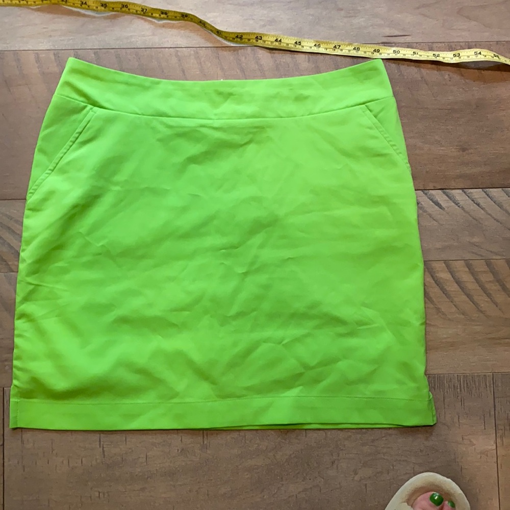 Loudmouth Ladies Golf Skirt Lime Green Size 6